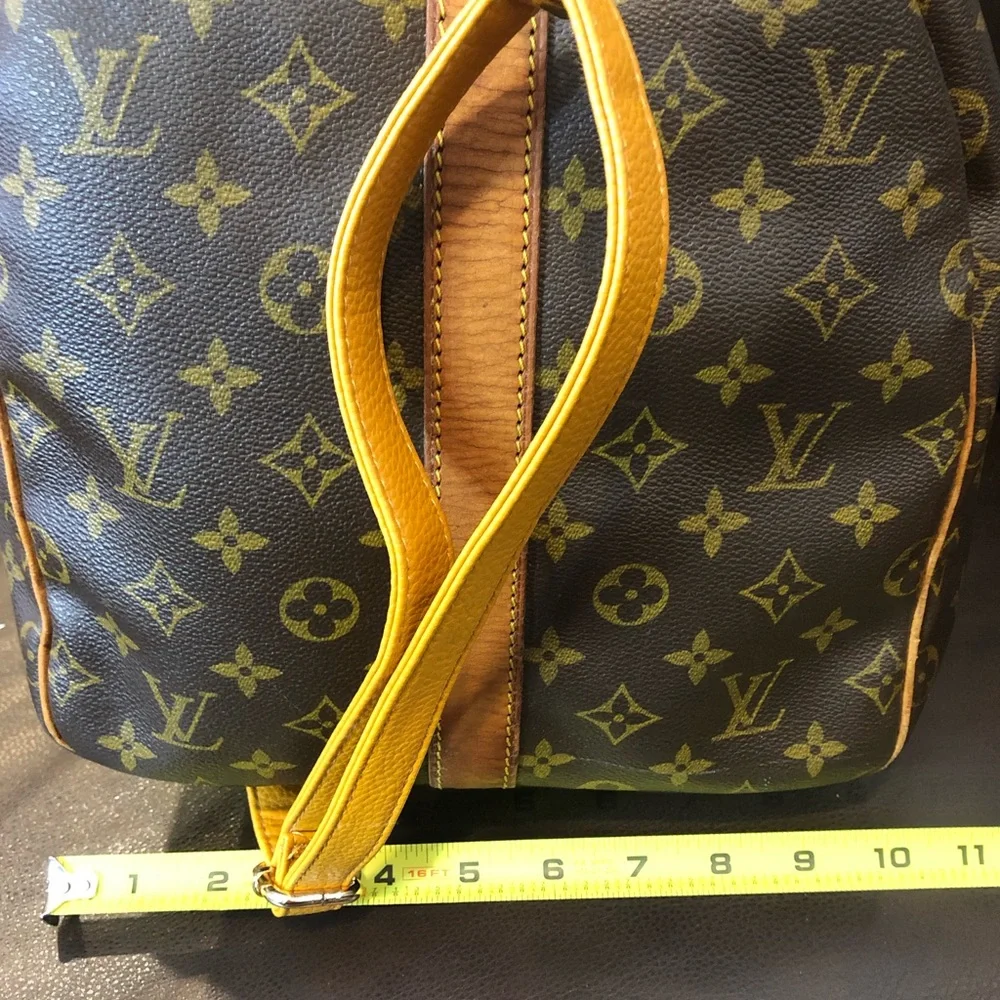 LOUIS VUITTON Monogram LV55 Keepall Bandolier Strap Luggage Tag Lock Key VI8902
